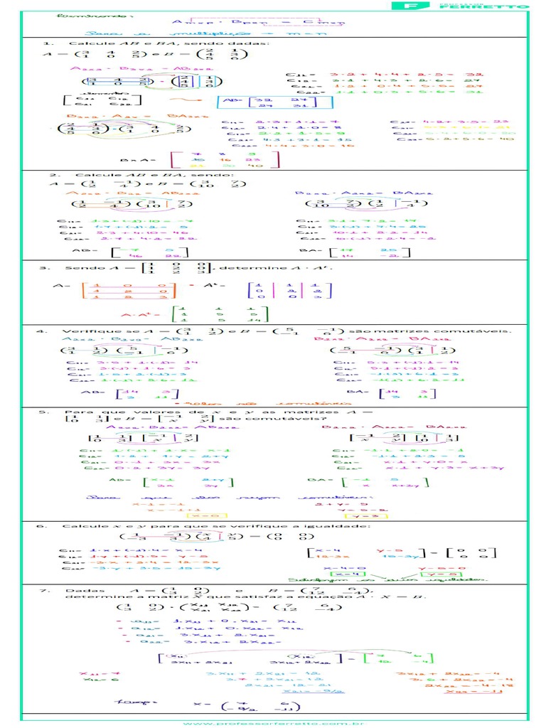 Resoluçao Matematica Ferreto | PDF