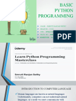 Basic Python Programming (Satyajit)