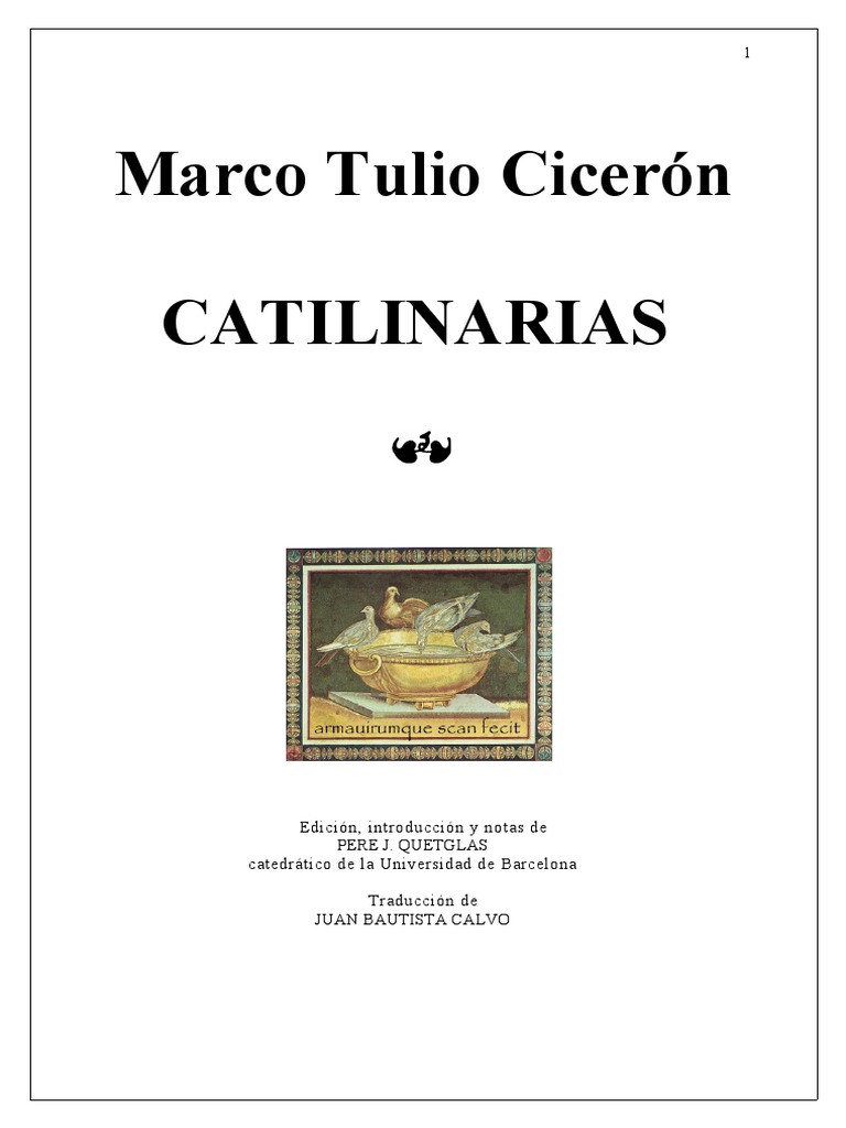 Ciceron Catilinarias | PDF | Julio César | Pompeyo