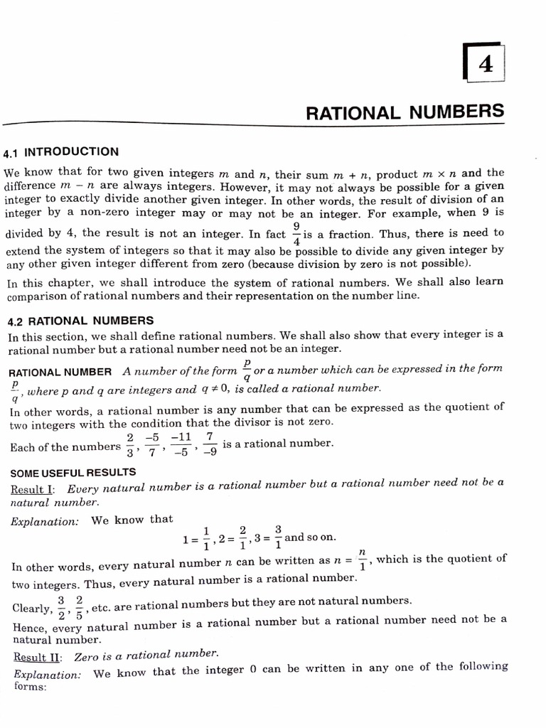 Rational Numbers | PDF