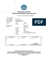 Instrumen Supervisi PAUD 2018