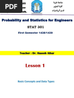 Chapter1 - L1 احصاء