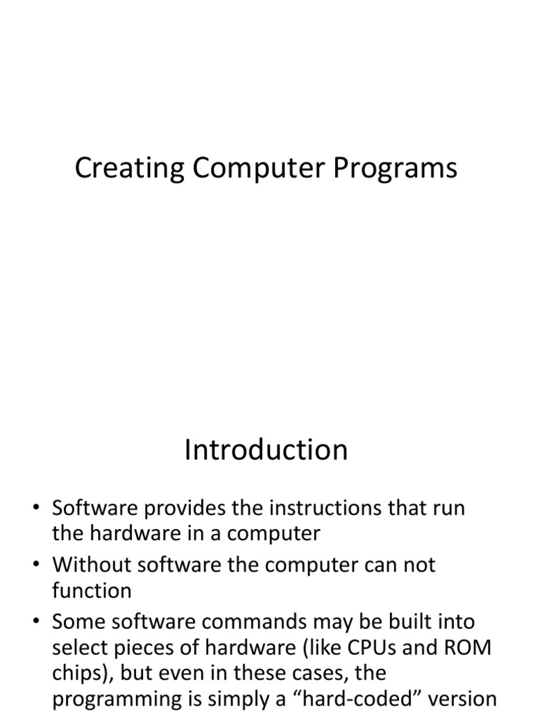 12A-Creating Computer Programs | PDF | Programming | Computer Program