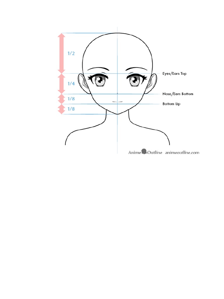 Face Proportions Draw An Anime Character PDF