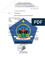 Surat Keterangan Aktif Organisasi