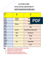 Qualifying Examination Date Sheet