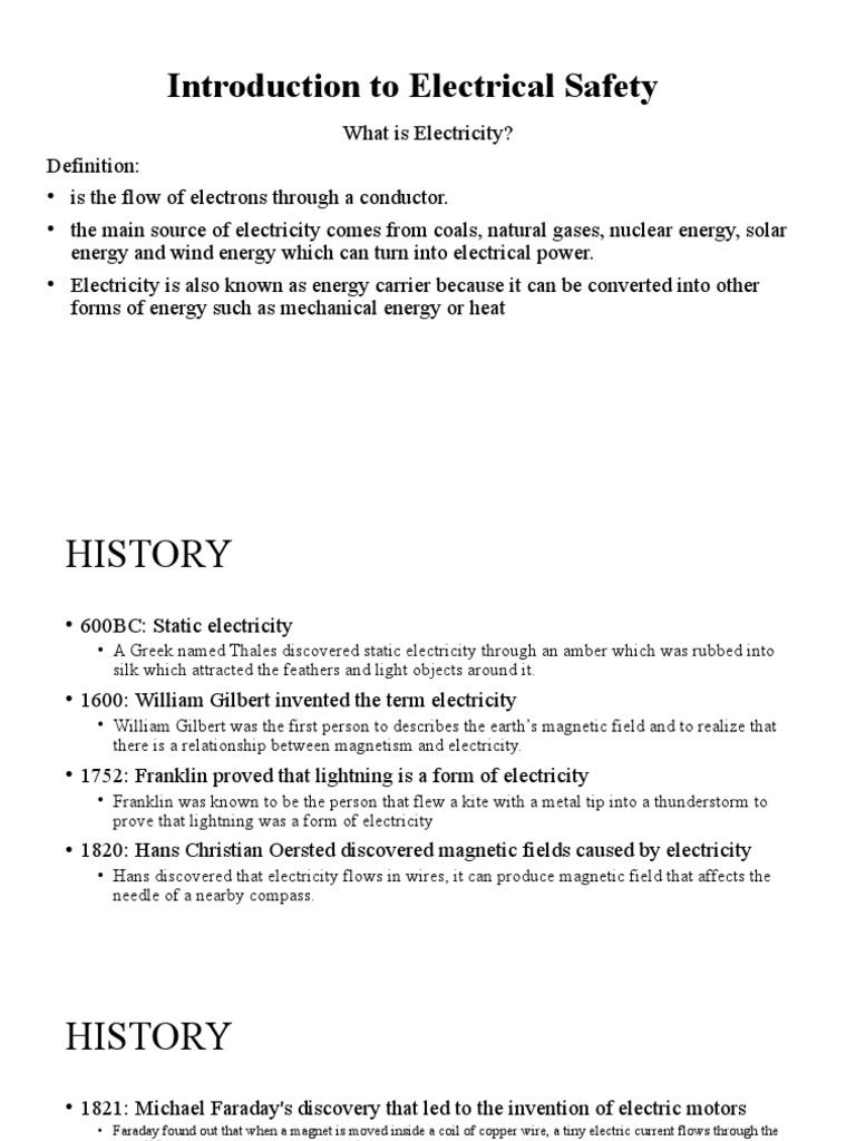 Introduction To Electrical Safety | PDF | Electrical Engineering ...
