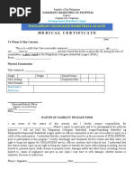 Pcbl Form Medical Cert and Waiver