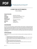 Computer Networking Course Syllabus Gene