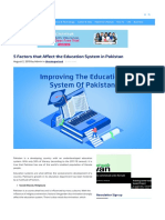 5 Factors That Affect The Education System in Pakistan