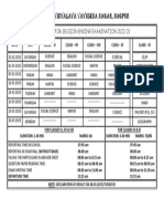 Date Sheet Session Ending Exam 2022-23