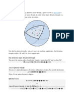 Spherical Triangle Geometry and Formulas