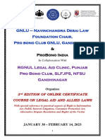 3rd Edition Legal Aid Course - Jan 2023