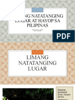 Limang Natatanging Lugar at Hayop Sa Pilipinas