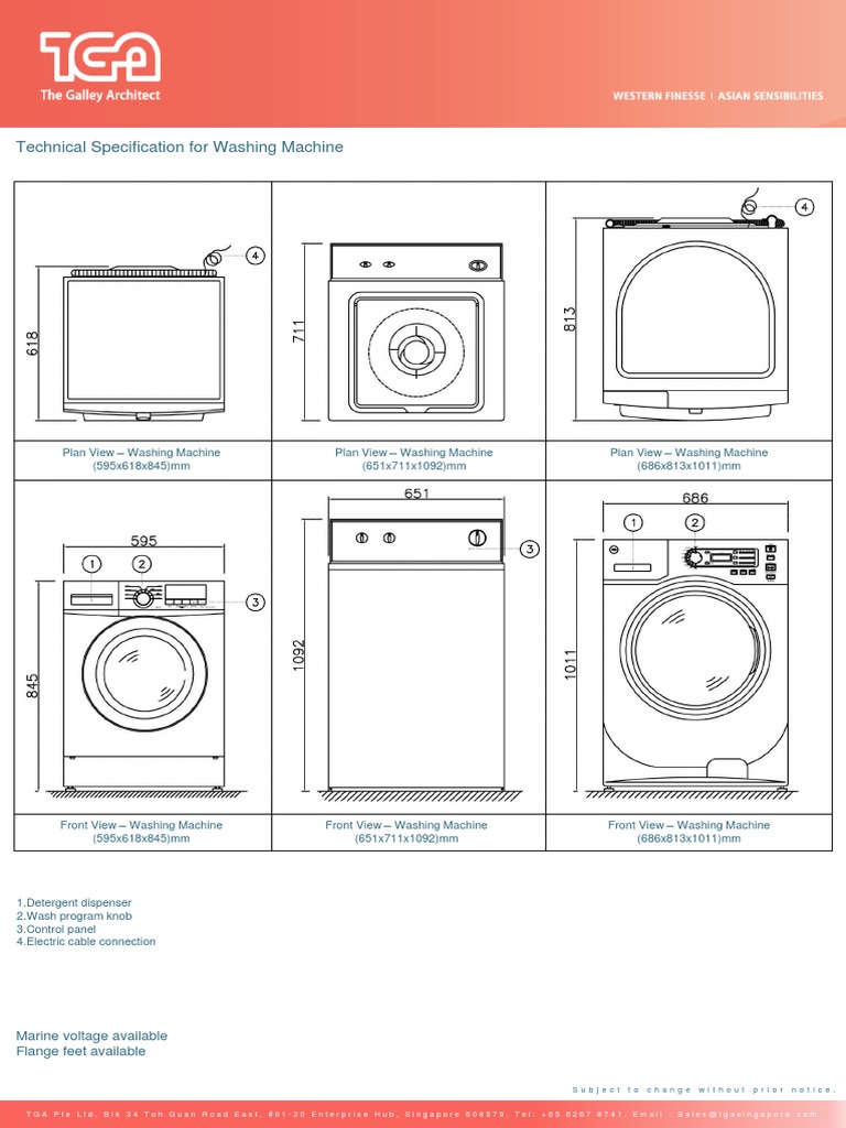 Washing Machine Technical Drawings | PDF | Home & Garden | Computers