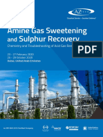 Amine Gas Sweetening Sulphur Recovery