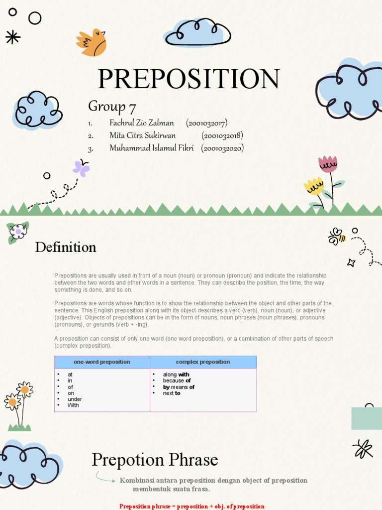 Understanding Prepositions in English | PDF | Preposition And ...