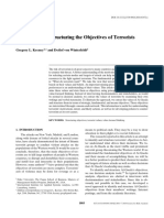 Identifying and Structuring The Objectives of Terrorists (G. Keeney & D. Von Winterfeldt)