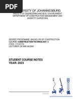 Construction Technology 2 Notes - Copy (1) 2023