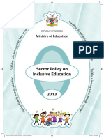 Namibia Sector Policy On Inclusive Education