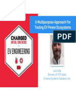 A Multipurpose Approach For Testing EV Power Ecosystems: Luis Veliz Director of ATE Sales Chroma Systems Solutions, Inc
