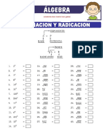 Potenciacion y Radicacion para Sexto de Primaria