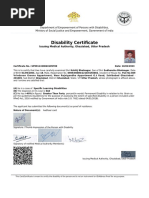 Disability Certificate