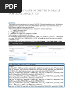 Identifying Value of Dbi Item in Oracle HCM Cloud Application