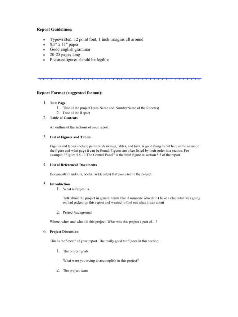 Report Guidelines | PDF