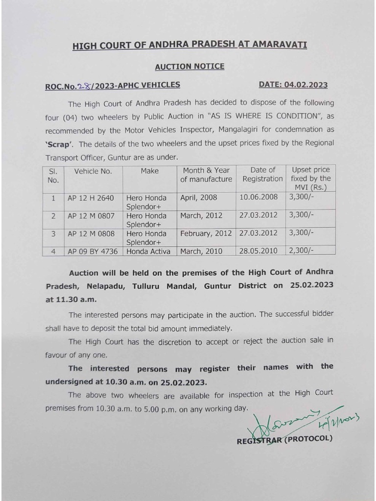 Two Wheeler Auction Notice 04022023 PDF