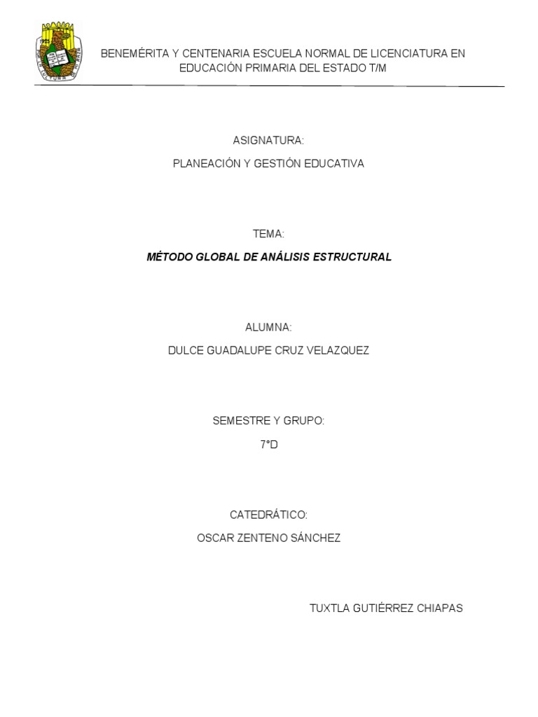 MÉTODO GLOBAL completo PDF Aprendizaje Palabra