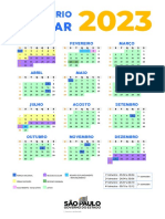 Calendário escolar 2023 com feriados e datas importantes