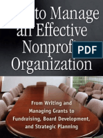 How to Manage an Effective NPO