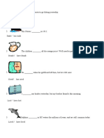 Exercises On Present Perfect and Past Simple