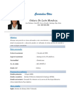 Curriculum Vitae - Oskary de Leon Mendoza.