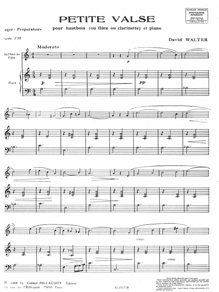Petite Valse. David Walter. | PDF