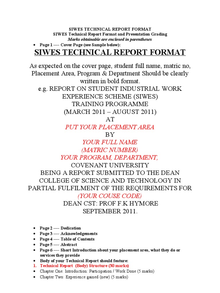 SIWES Report Guide for Students | PDF | Computers | Technology ...