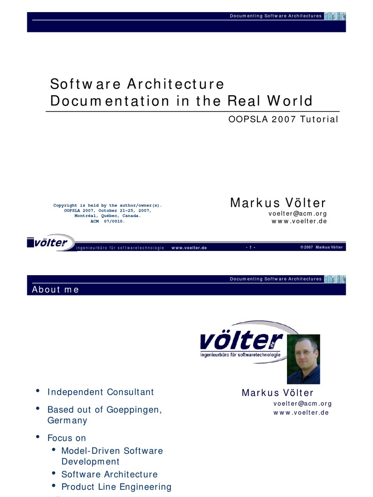 Software Architecture Documentation | PDF