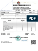 Minimum Safe Manning Certificate