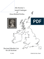 Catálogo de Perfins Inglaterra DecimalMachins