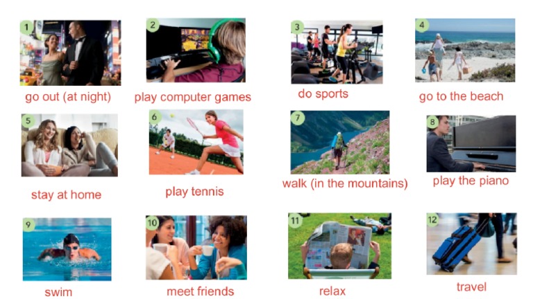Free Time - Common Verb Phrases 2 | PDF