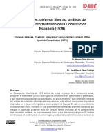 Ciudadanos, Defensa, Libertad: Análisis de Contenido Informatizado de La Constitución Española (1978)
