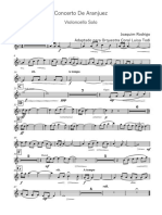 Concerto de Aranjuez - Adagio - Violoncello Solo - 1st Trumpet in BB