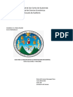 Universidad de San Carlos de Guatemala Facultad de Ciencias Económicas Escuela de Auditoría