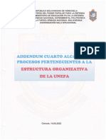 Addendum Cuarto Alcance de Procesos Pertenecientes A La Estructura Organizativa Unefa