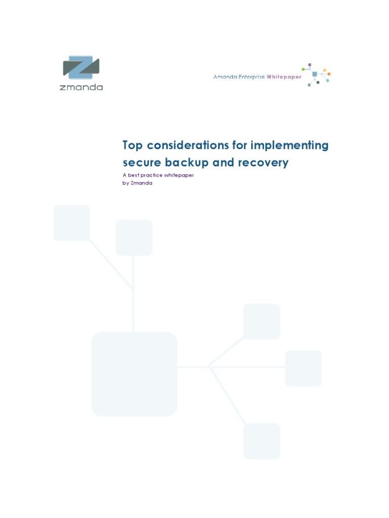 Top Considerations For Implementing Secure Backup and Recovery | PDF ...