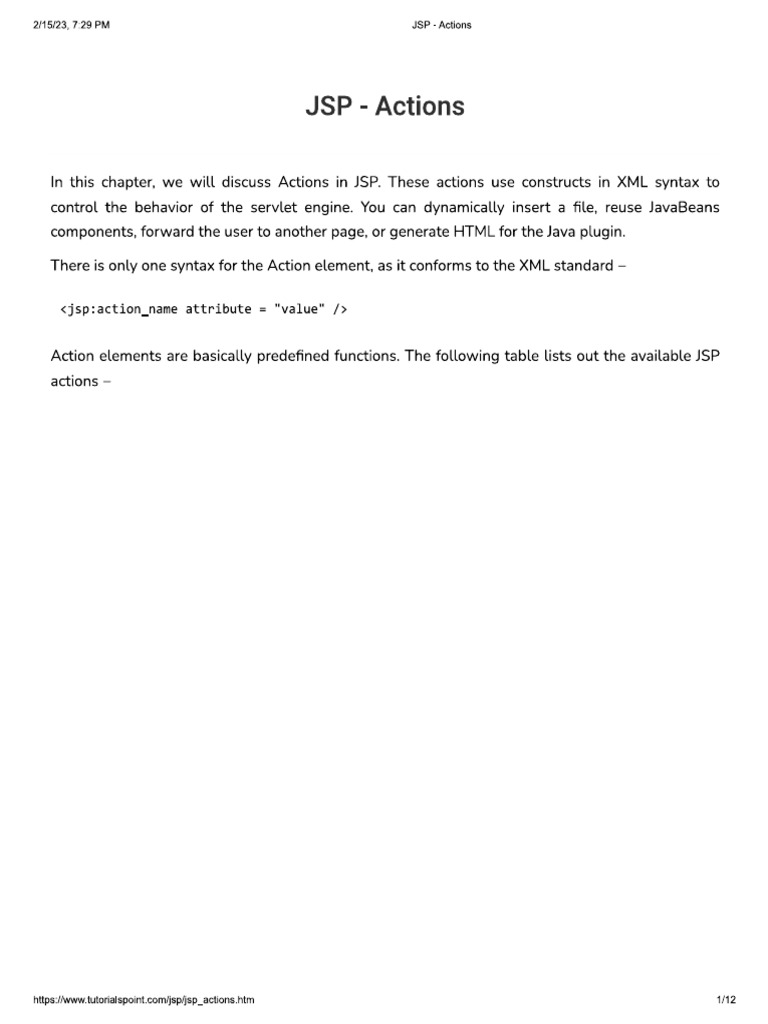 JSP 7 | PDF