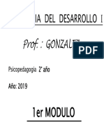 2°. GONZALEZ - Psico. Del Desarrollo I - 1er MODULO