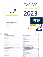 Tarifas de Correos para 2023 - Peninsula y Baleares