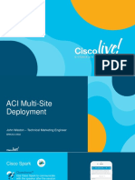  ACI Multi-Site Deployment